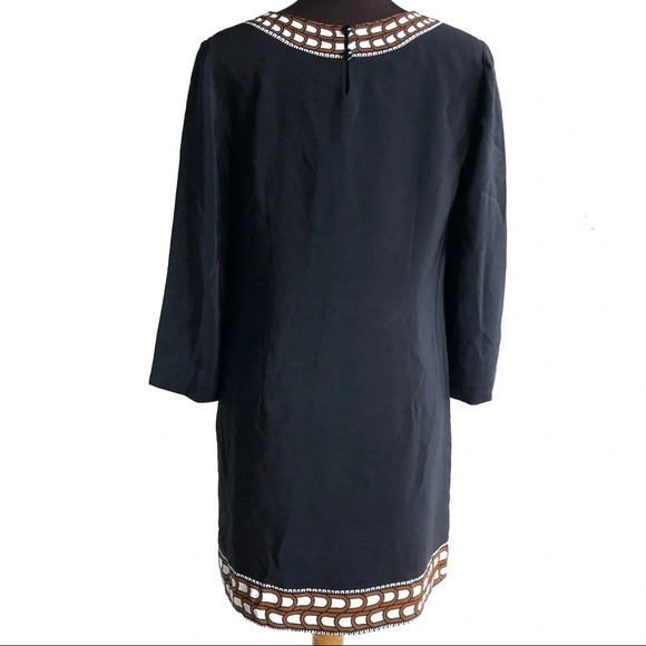 TIBI Paisley 100% Silk Casual Shift Dress - Picture 4 of 5